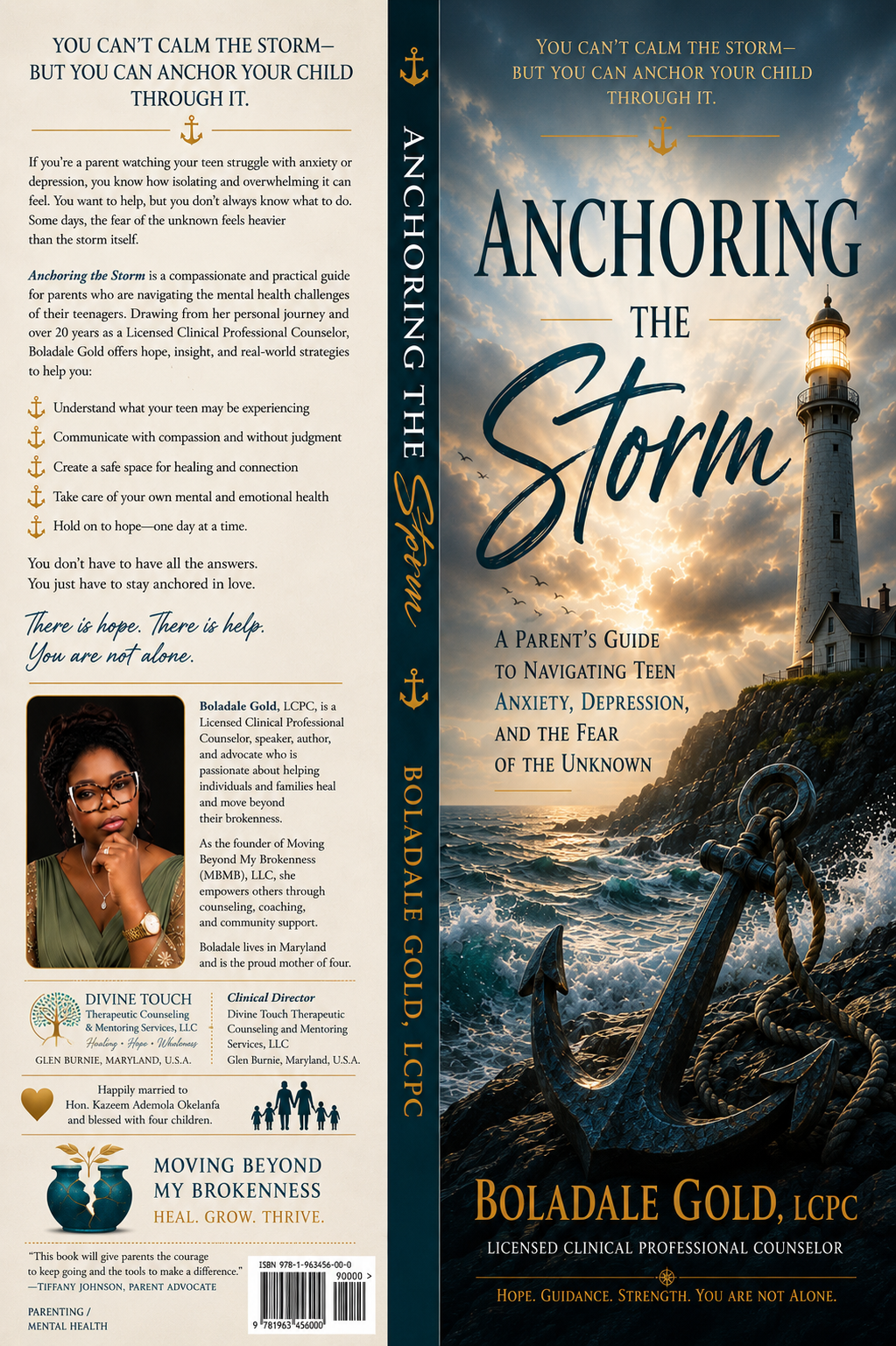 Anchoring the Storm book jacket by Boladale Gold